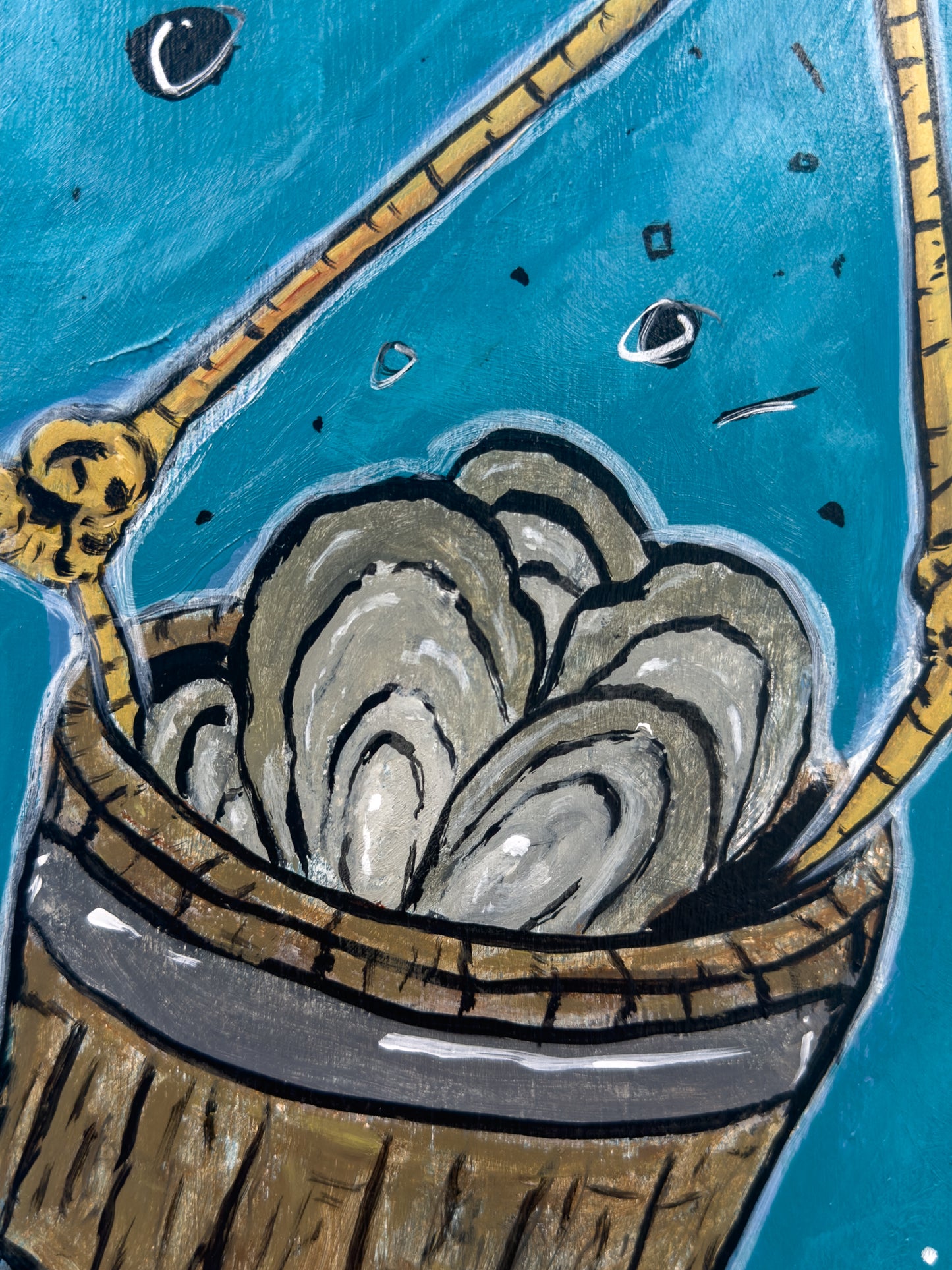Three Crows Stealing Oysters